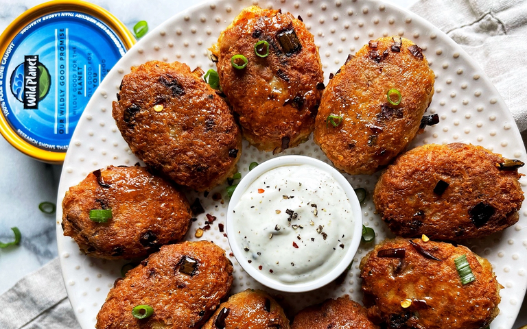 Lemon Parmesan Tuna Croquettes