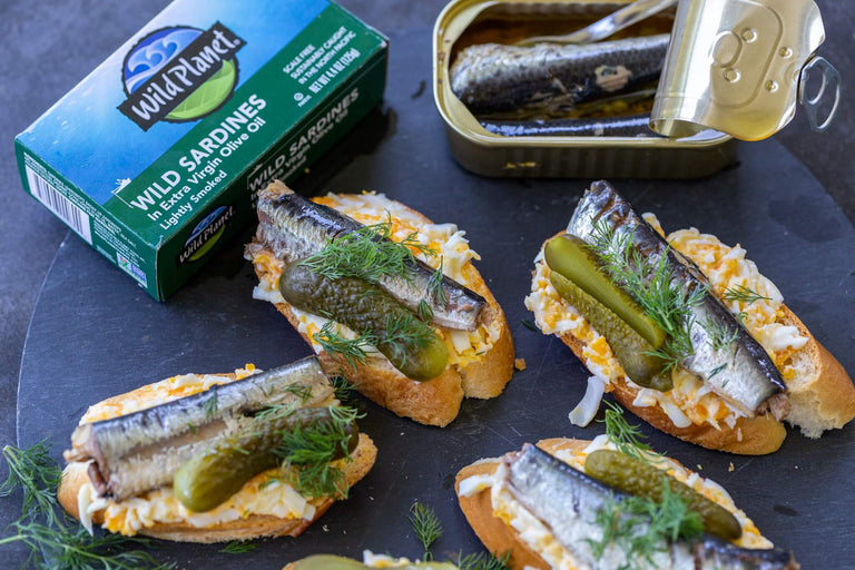 Photo of Sardine and Egg Canapés