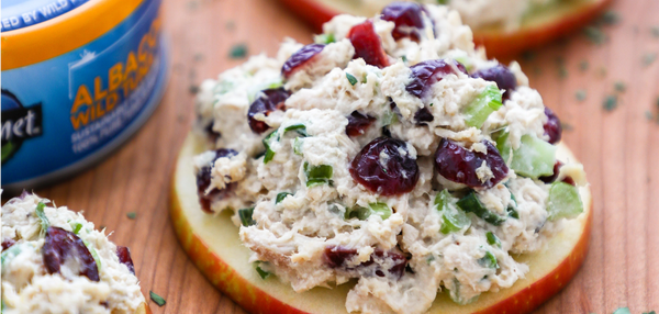 Cranberry Apple Tuna Salad Bites