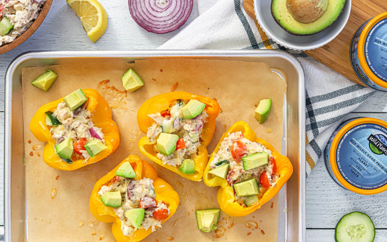 Photo of Mediterranean Tuna Salad Stuffed Peppers