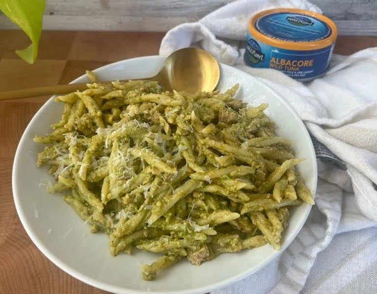 Photo of Creamy Basil Protein Pasta