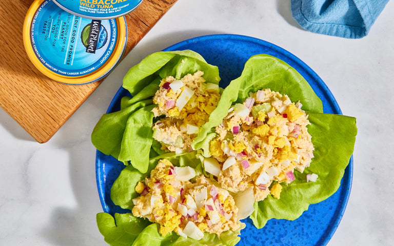 Photo of Tuna Egg Salad Lettuce Wraps