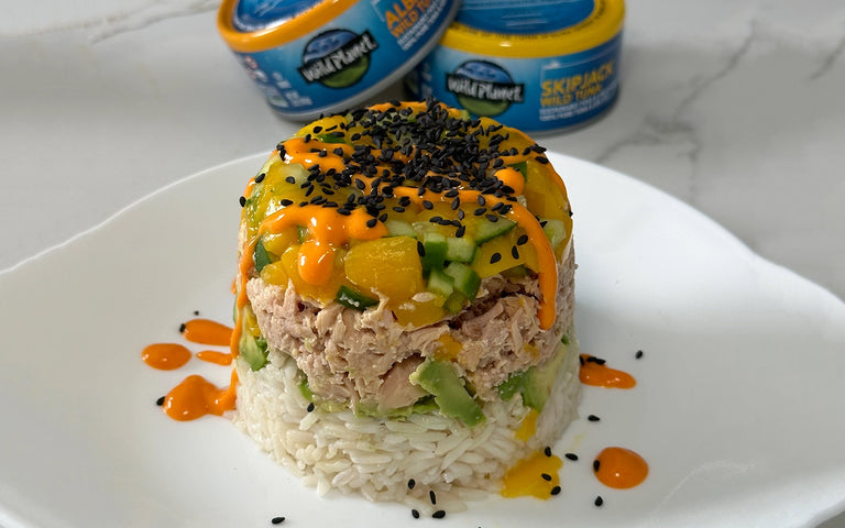 Photo of Cucumber & Mango Tuna Stack