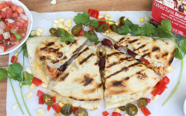 Loaded Tuna Quesadilla