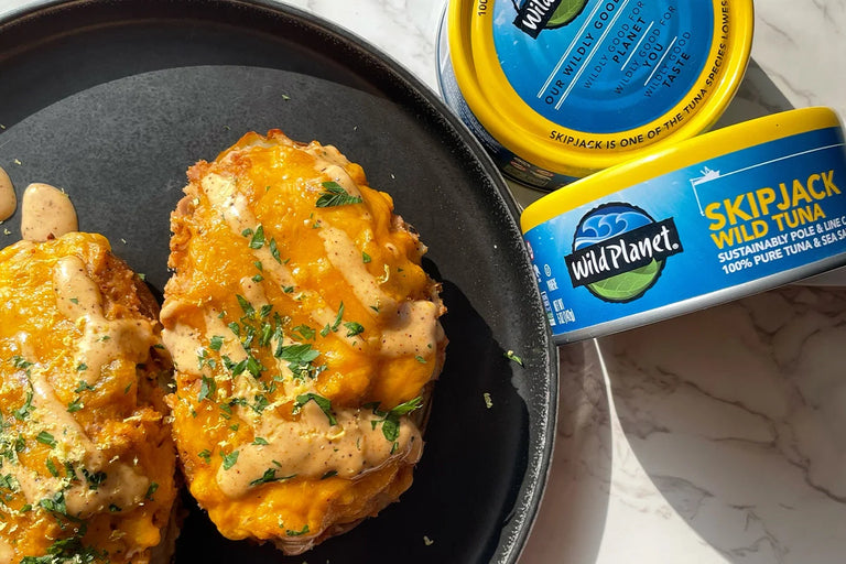 Photo of Cheesy Cajun Tuna Stuffed Potatoes