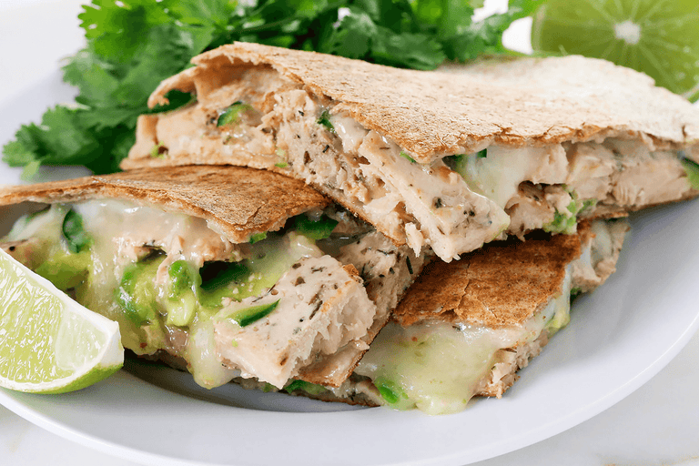 Lime and Basil Albacore Tuna Quesadillas