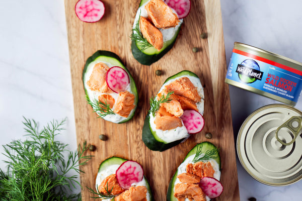 Salmon Cucumber Bites