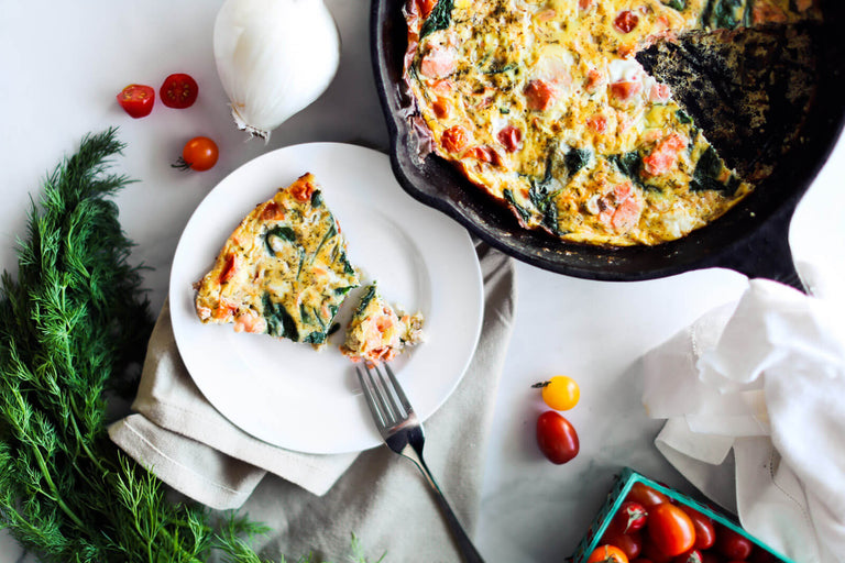 Salmon and Veggie Frittata