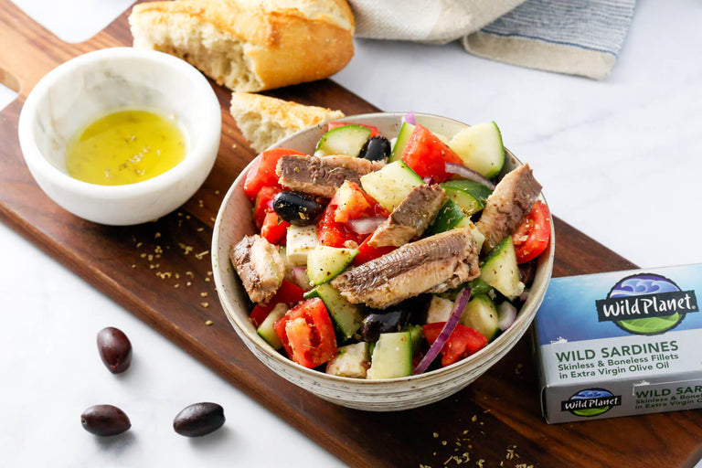 Sardine Greek Salad