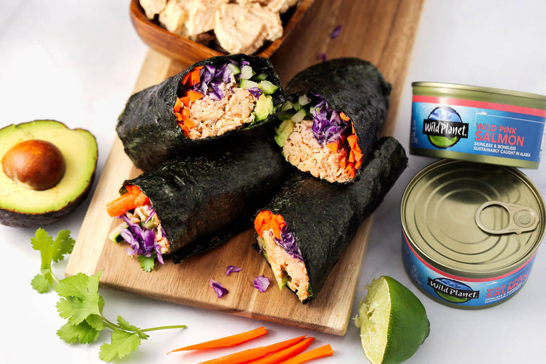 Spicy Salmon Nori Wraps