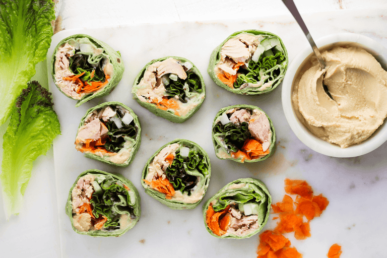 Tuna & Hummus Pinwheels