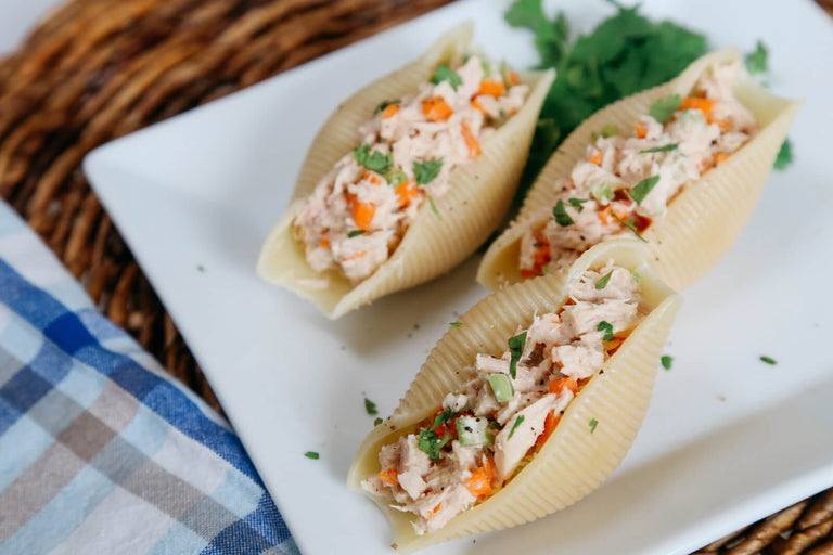 Tuna Salad Stuffed Shells