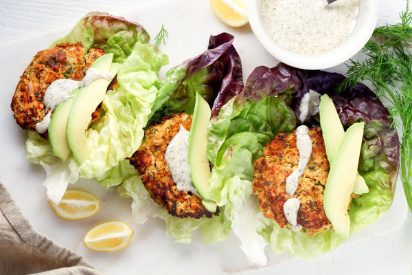 Wild Salmon Cakes with Dill