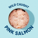 Open can of Wild Pink Salmon