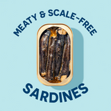 Open can of Wild Sardines In Extra Virgin Olive Oil
