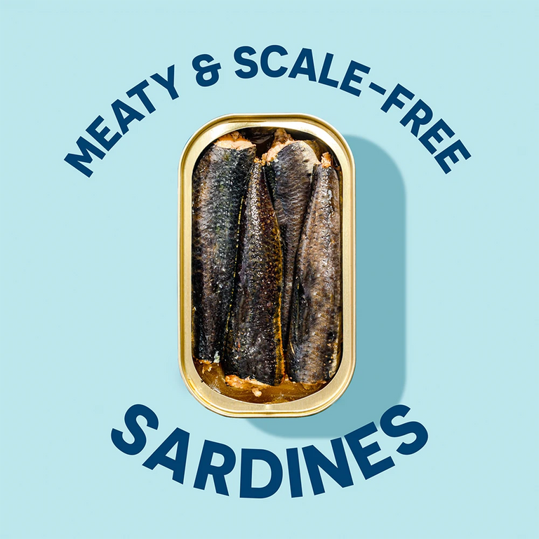 Open can of Wild Sardines In Water