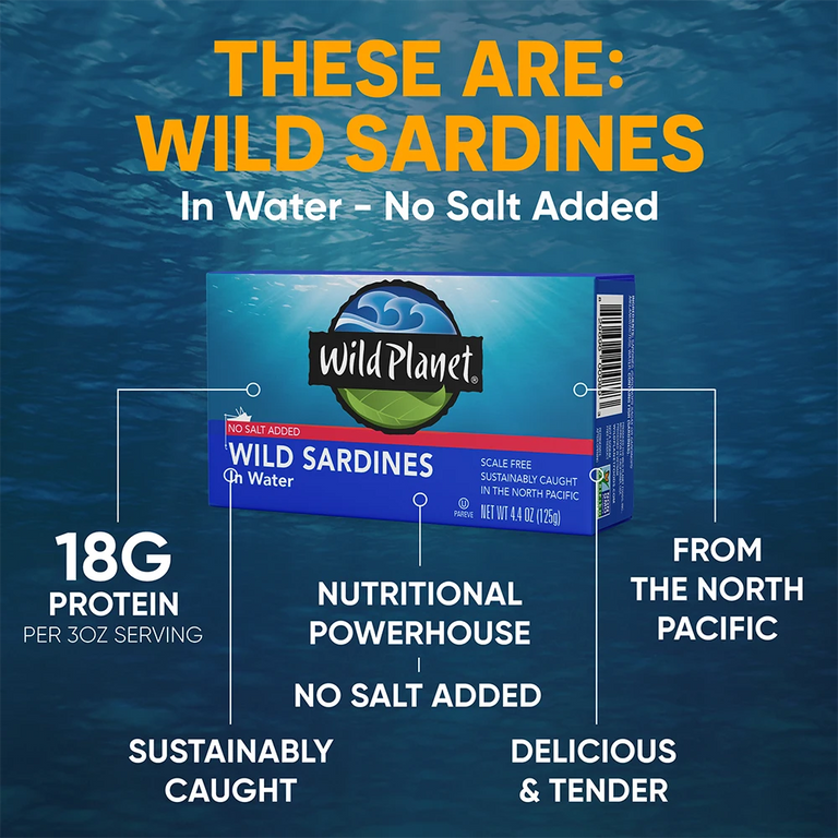 Wild Sardines In Water No Salt Added attributes