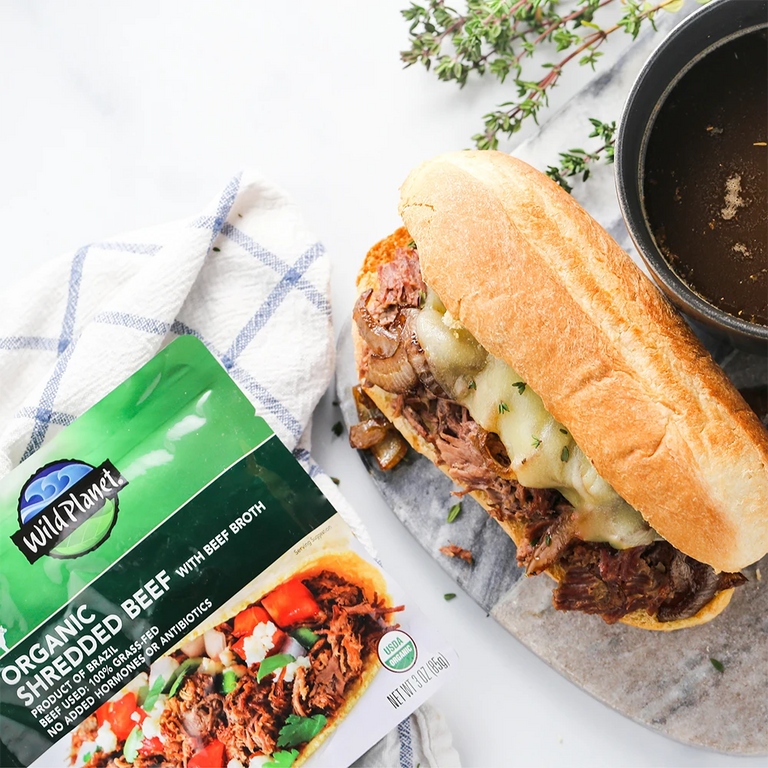 Organic Shredded Beef Single-Serve Pouch usage in dish