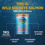 Wild Sockeye Salmon with Skin & Bones attributes