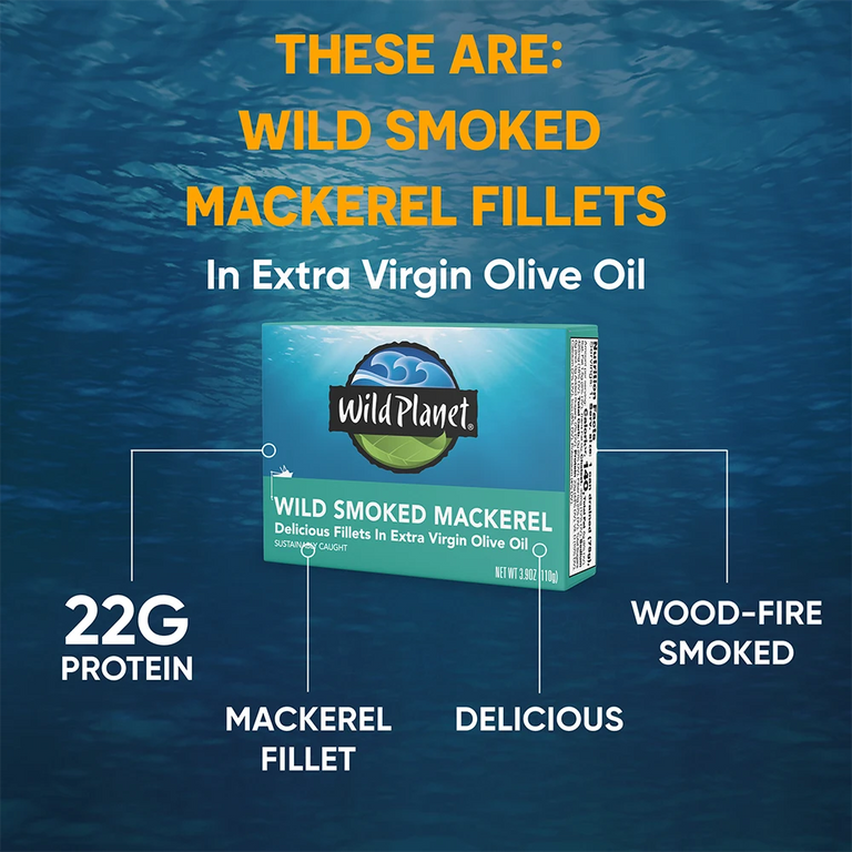Wild Smoked Mackerel Fillets in Extra Virgin Olive Oil attributes