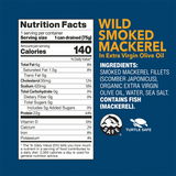 Wild Smoked Mackerel Fillets in Extra Virgin Olive Oil nutrition facts and ingredients