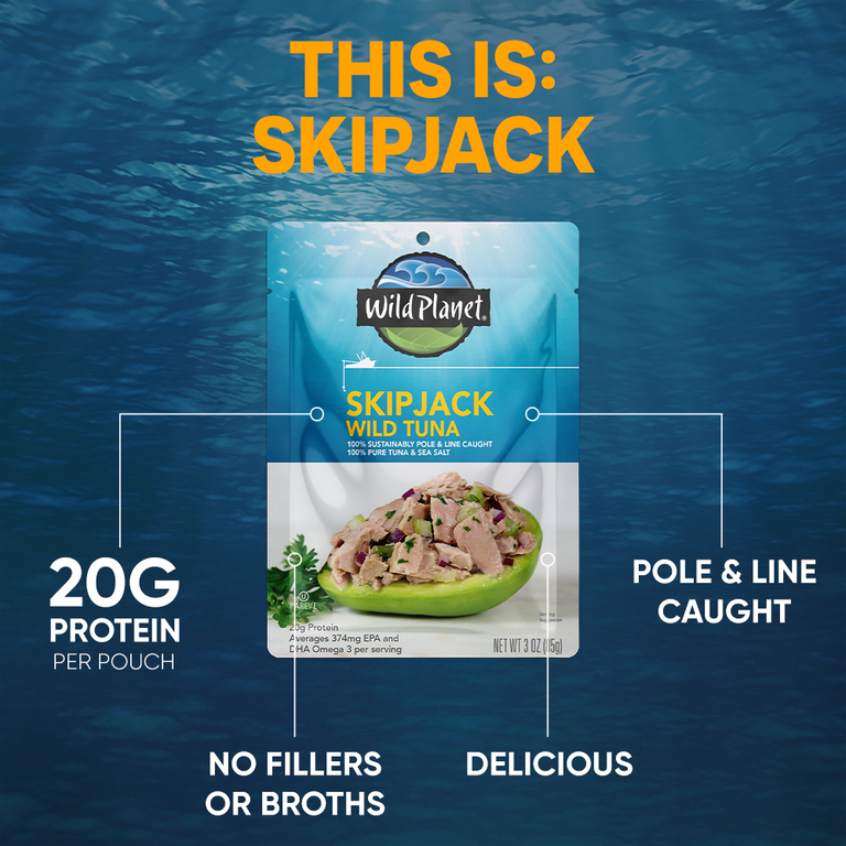 Skipjack Wild Tuna Single-Serve Pouch