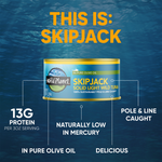 Skipjack Solid Light Wild Tuna in Pure Olive Oil