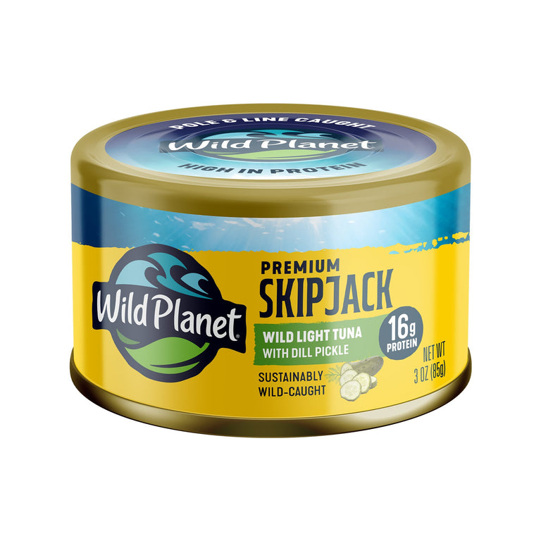 Premium Skipjack Wild Light Tuna with Dill Pickle