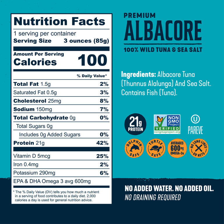 Albacore Wild Tuna Single-Serve Pouch