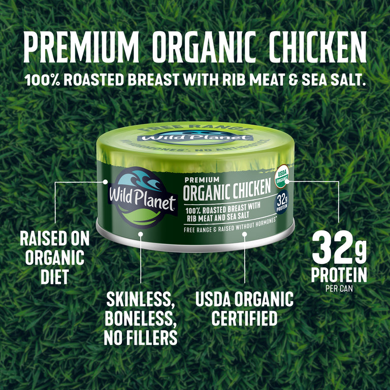 Premium Organic Roasted Chicken Breast with Rib Meat