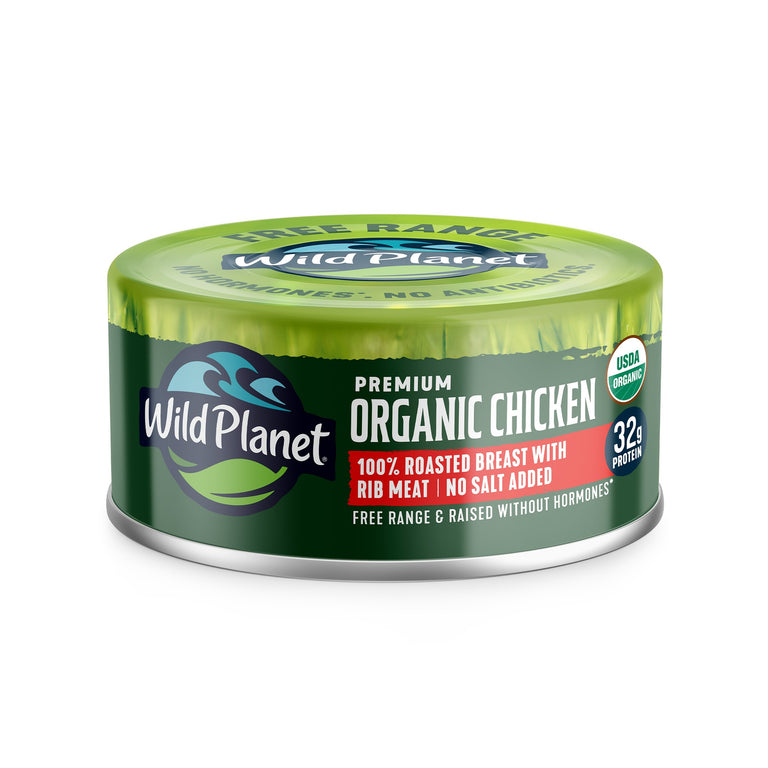 Premium Organic Roasted Chicken Breast with Rib Meat No Salt Added