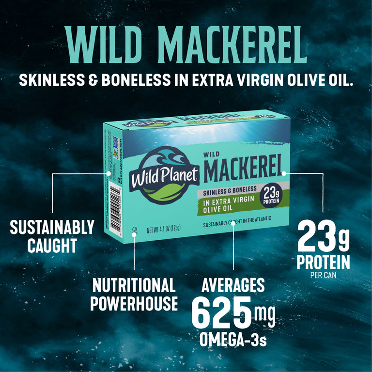 Wild Mackerel Fillets In Extra Virgin Olive Oil