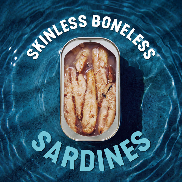 Wild Sardines Skinless & Boneless Fillets In Water