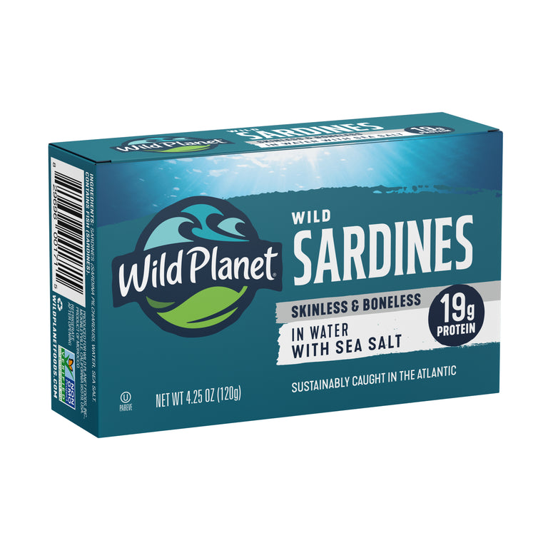 Wild Sardines Skinless & Boneless Fillets In Water
