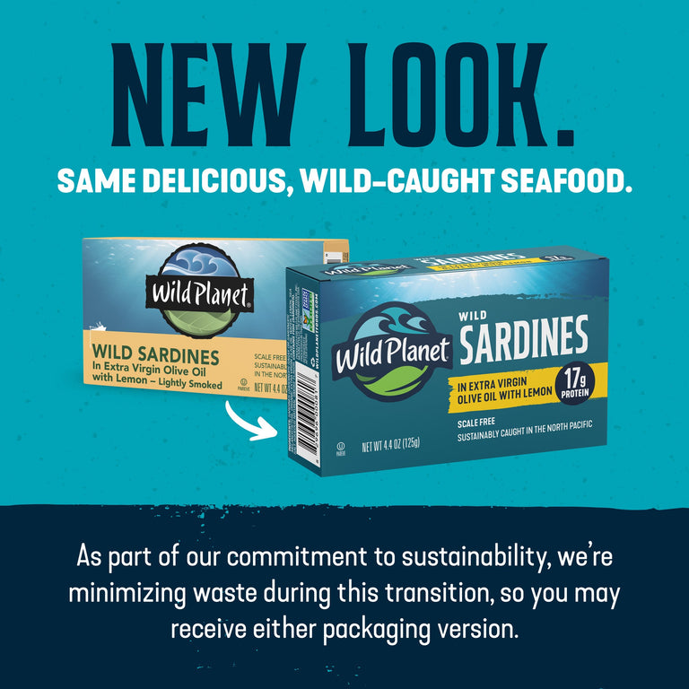 Wild Sardines In Extra Virgin Olive Oil with Lemon