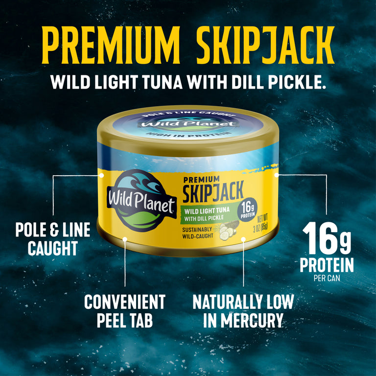 Skipjack Wild Tuna with Dill Pickle