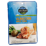 Albacore Wild Tuna in Extra Virgin Olive Oil in a pouch, Left Side View