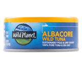 Albacore Wild Tuna front of can label