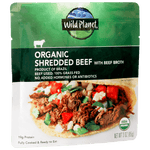 Wild Planet Organic Shredded Beef - angled pouch
