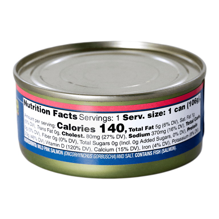 Wild Pink Salmon with Skin & Bones (ARCHIVE)