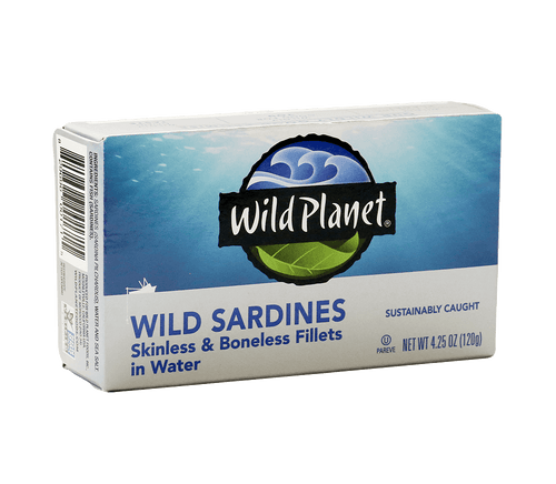 Wild Sardines Skinless & Boneless Fillets In Water