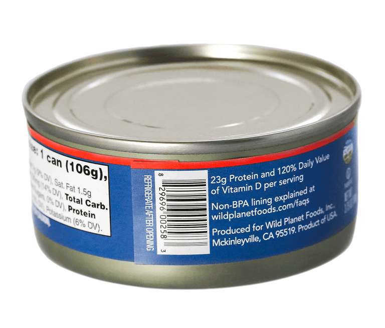 Wild Sockeye Salmon with Skin & Bones