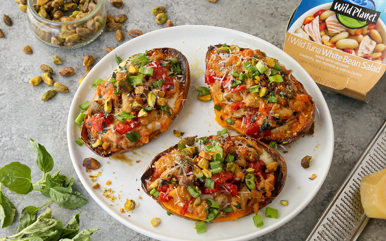 Photo of Sweet Potato Tuna Melts with White Bean and Parmesan