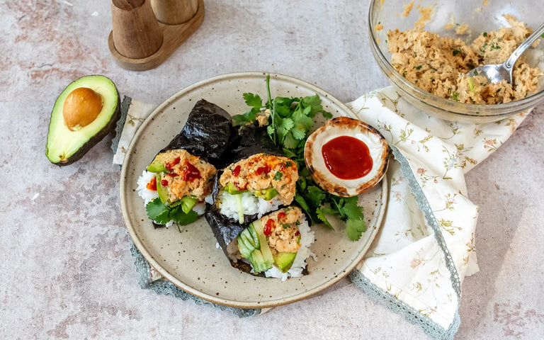 Photo of Teriyaki Salmon Hand Rolls