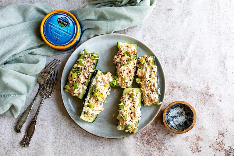 Photo of Sesame Tuna Cucumber Boats