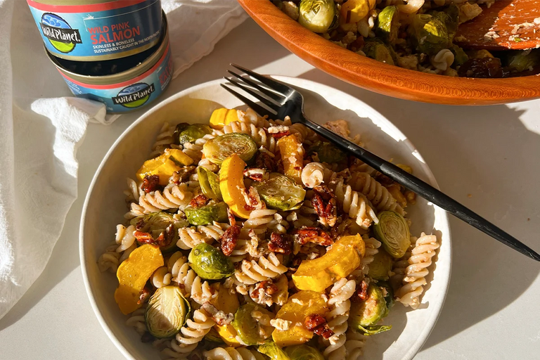 Photo of Fall Salmon Pasta Salad