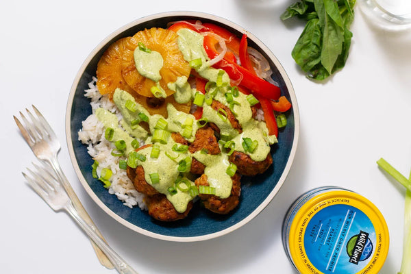 Photo of Hawaiian-Inspired Sheet Pan Tuna Meatballs