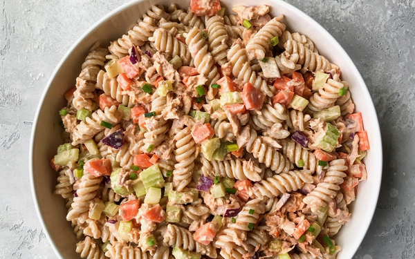 Buffalo Tuna Pasta Salad