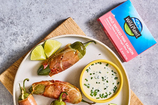 Smoked Salmon Stuffed Jalapeños