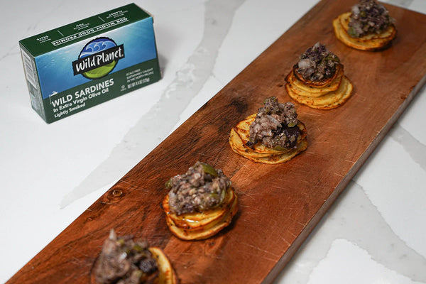 Sardine Tapenade Potato Stacks